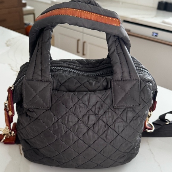 MZ Wallace Women's Quilted Gray Sutton Deluxe Crossbody Bag - Picture 8 of 15